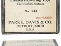 Parke, Davis & Co. Indian Cannabis Package, Top and Side